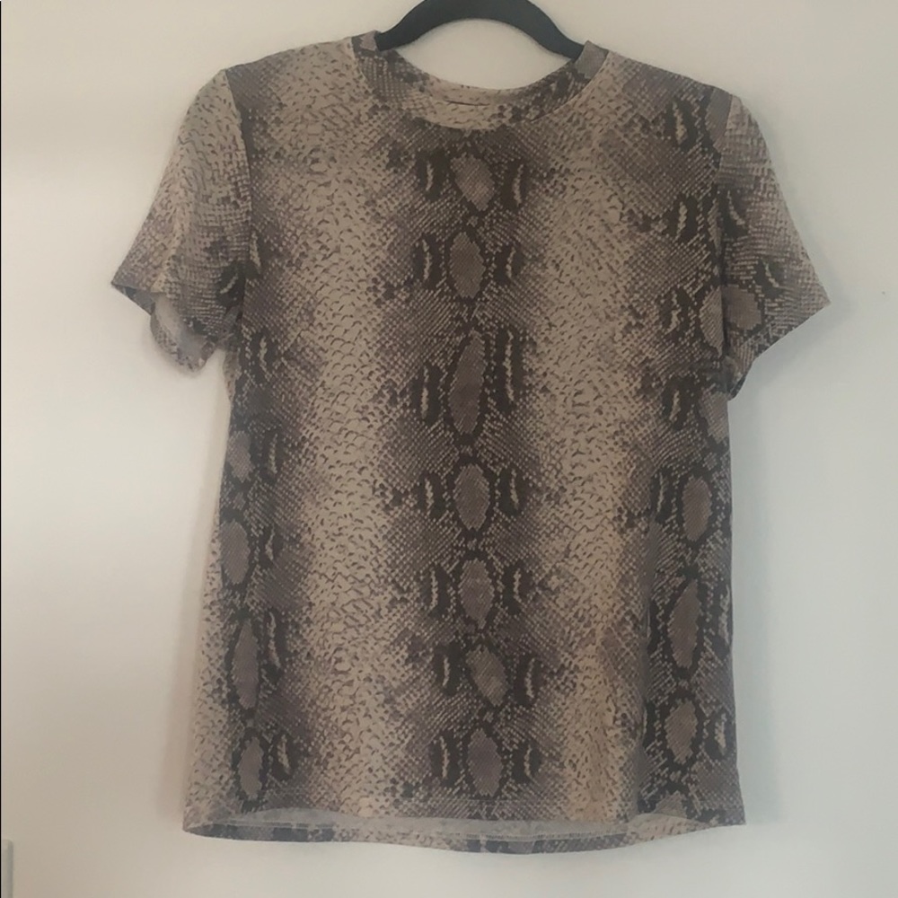 Snake print T-shirt